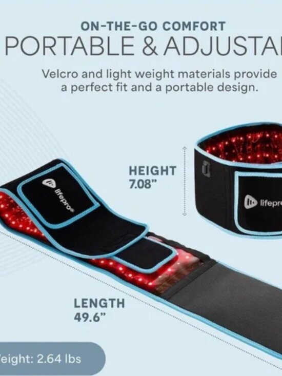Lifepro AllevaRed Other - Lifepro AllevaRed Light Therapy Belt – Infrared & Red LED Wellness Wrap